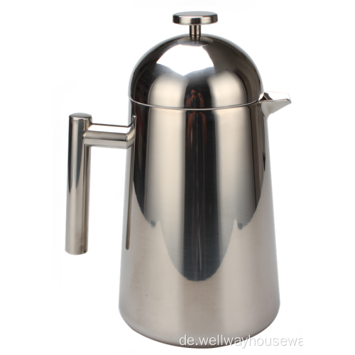 French Press Kaffeemaschine aus 100% Edelstahl